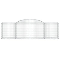 Cesti Gabbioni ad Arco 30 pz 300x50x80/100 cm Ferro Zincato 3146699