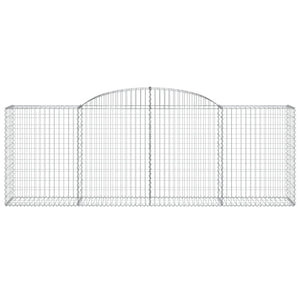 Cesti Gabbioni ad Arco 8 pz 300x50x100/120 cm Ferro Zincato