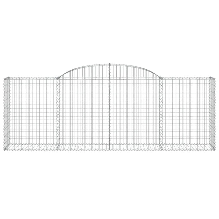 Cesti Gabbioni ad Arco 9 pz 300x50x100/120 cm Ferro Zincato 3146708