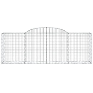 Cesti Gabbioni ad Arco 11 pz 300x50x100/120 cm Ferro Zincato 3146710