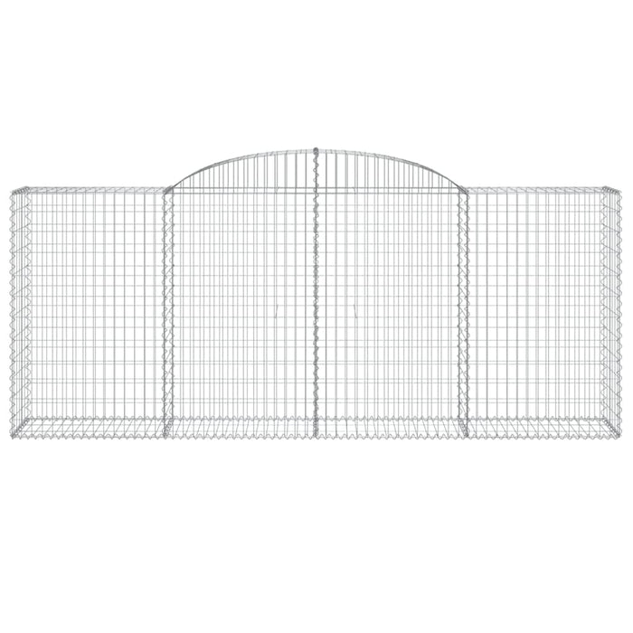 Cesti Gabbioni ad Arco 4 pz 300x50x120/140 cm Ferro Zincato 3146721