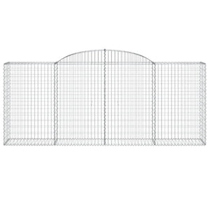 Cesti Gabbioni ad Arco 8 pz 300x50x120/140 cm Ferro Zincato 3146725