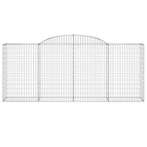 Cesti Gabbioni ad Arco 17 pz 300x50x120/140 cm Ferro Zincato 3146732