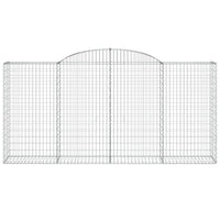 Cesti Gabbioni ad Arco 10 pz 300x50x140/160 cm Ferro Zincato