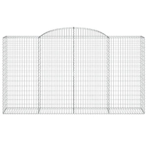 Cesti Gabbioni ad Arco 2 pz 300x50x160/180 cm Ferro Zincato 3146755