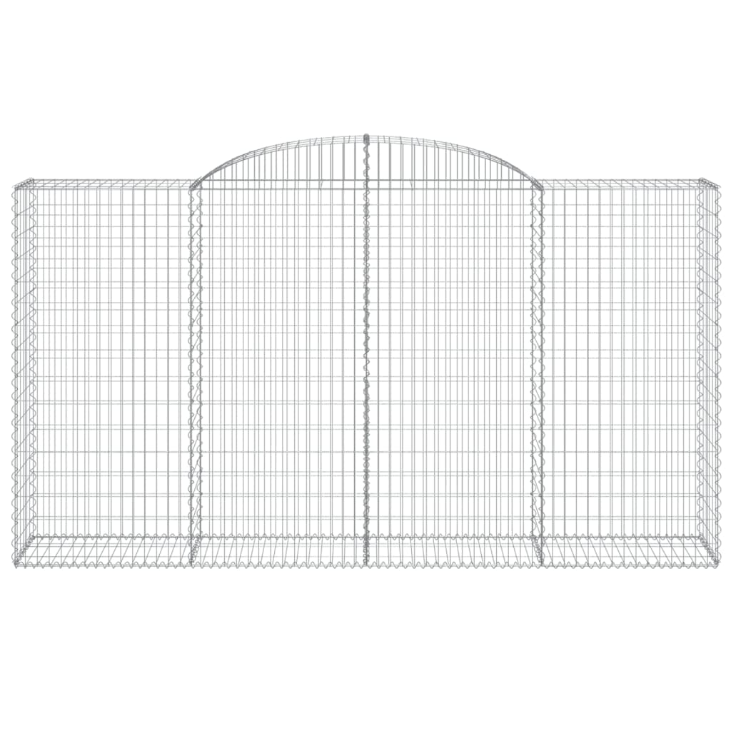 Cesti Gabbioni ad Arco 5 pz 300x50x160/180 cm Ferro Zincato