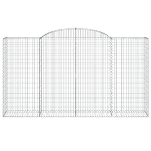 Cesti Gabbioni ad Arco 5 pz 300x50x160/180 cm Ferro Zincato