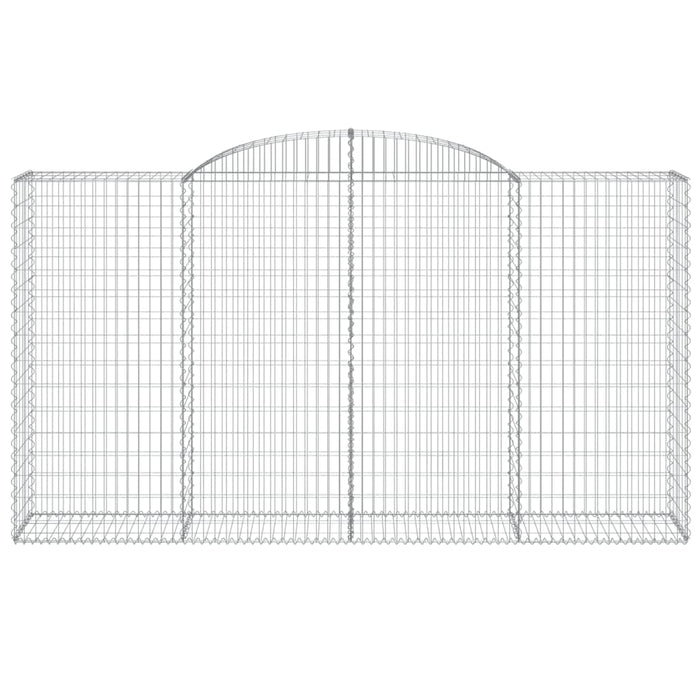 Cesti Gabbioni ad Arco 5 pz 300x50x160/180 cm Ferro Zincato