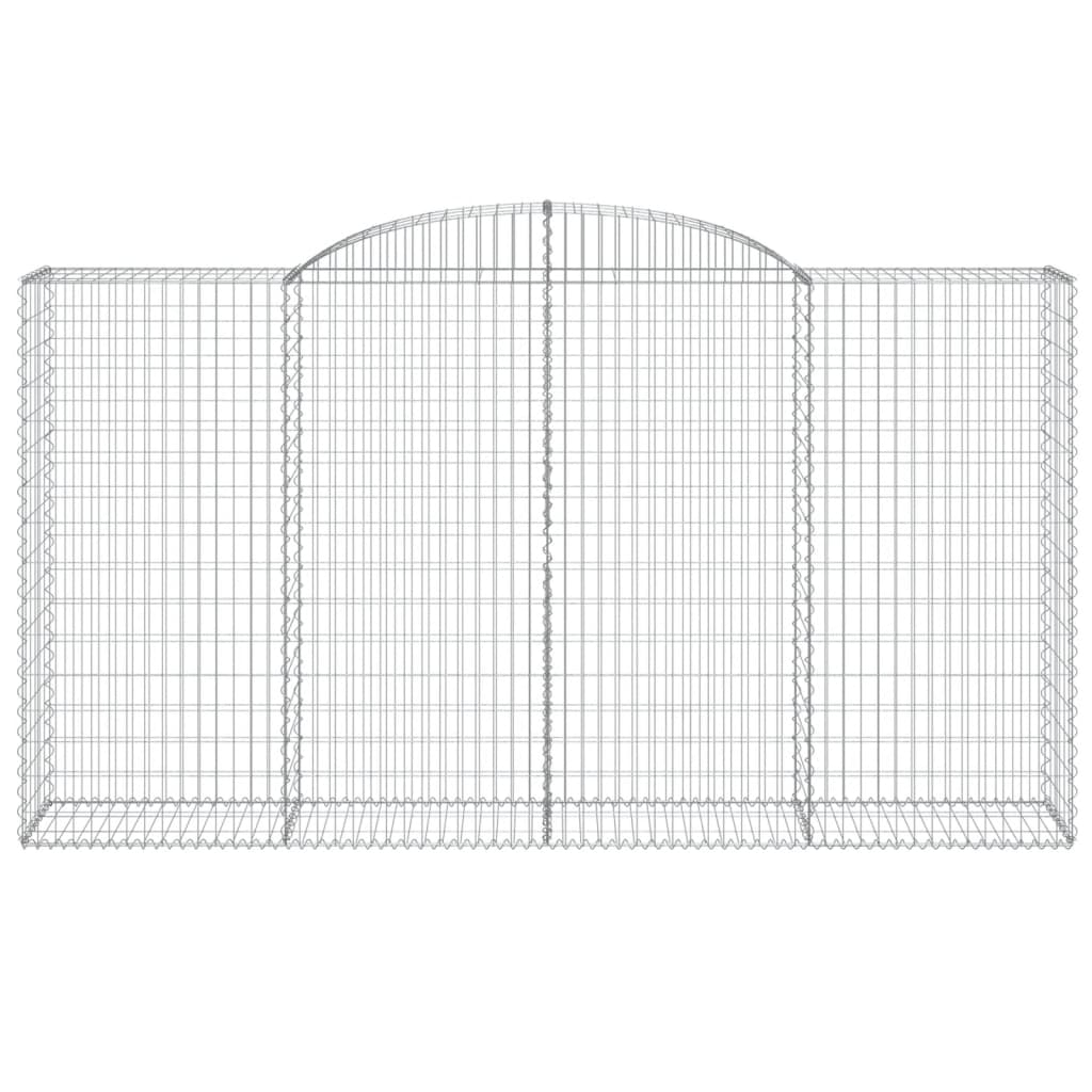 Cesti Gabbioni ad Arco 9 pz 300x50x160/180 cm Ferro Zincato 3146762