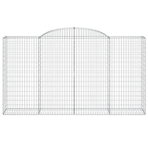 Cesti Gabbioni ad Arco 9 pz 300x50x160/180 cm Ferro Zincato 3146762