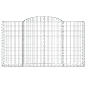 Cesti Gabbioni ad Arco 11 pz 300x50x160/180 cm Ferro Zincato