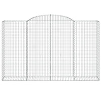 Cesti Gabbioni ad Arco 3 pz 300x50x180/200 cm Ferro Zincato 3146774