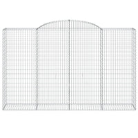 Cesti Gabbioni ad Arco 8 pz 300x50x180/200 cm Ferro Zincato