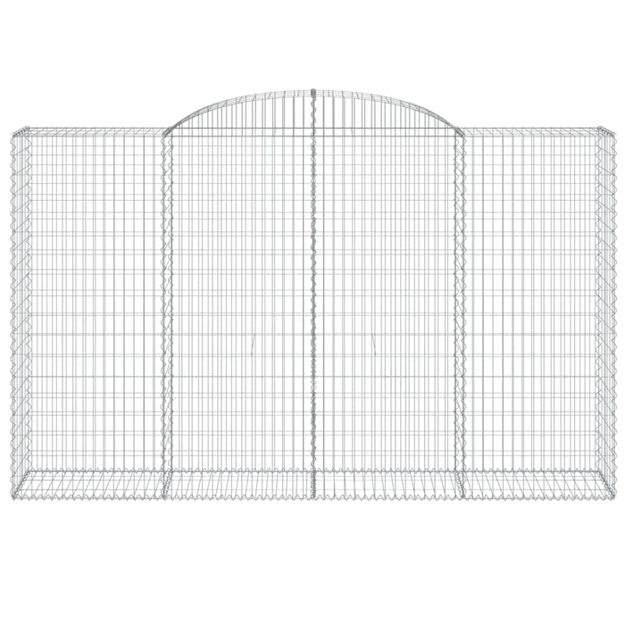 Cesti Gabbioni ad Arco 8 pz 300x50x180/200 cm Ferro Zincato