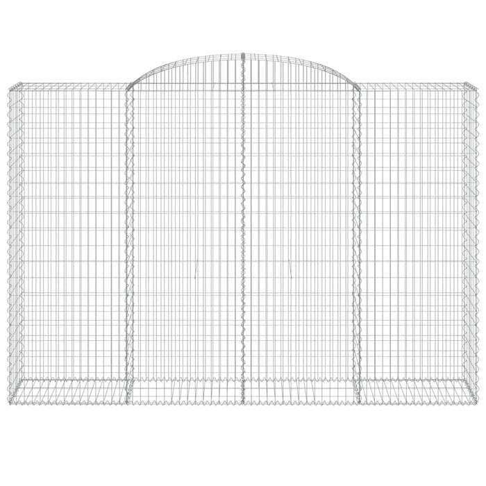 Cesti Gabbioni ad Arco 2 pz 300x50x200/220 cm Ferro Zincato