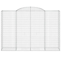 Cesti Gabbioni ad Arco 2 pz 300x50x200/220 cm Ferro Zincato 3146791