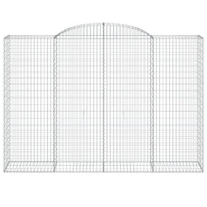 Cesti Gabbioni ad Arco 4 pz 300x50x200/220 cm Ferro Zincato