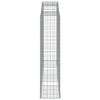 Cesti Gabbioni ad Arco 7 pz 300x50x200/220 cm Ferro Zincato 3146796