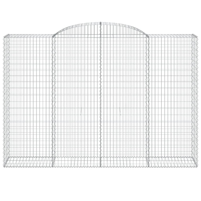 Cesti Gabbioni ad Arco 10 pz 300x50x200/220 cm Ferro Zincato 3146799