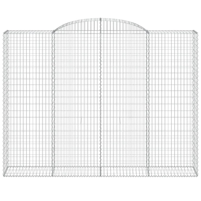 Cesti Gabbioni ad Arco 3 pz 300x50x220/240 cm Ferro Zincato 3146810
