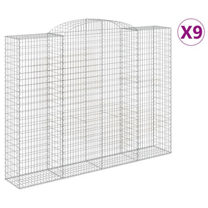Cesti Gabbioni ad Arco 9 pz 300x50x220/240 cm Ferro Zincatocod mxl 124111