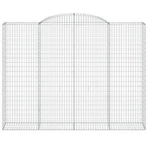 Cesti Gabbioni ad Arco 15 pz 300x50x220/240 cm Ferro Zincato