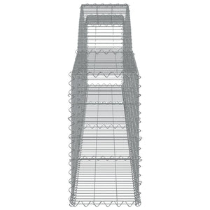 Cesti Gabbioni ad Arco 3 pz 400x30x60/80 cm Ferro Zincato