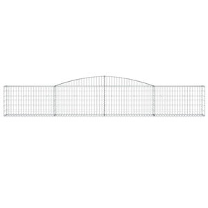 Cesti Gabbioni ad Arco 7 pz 400x30x60/80 cm Ferro Zincato 3146845