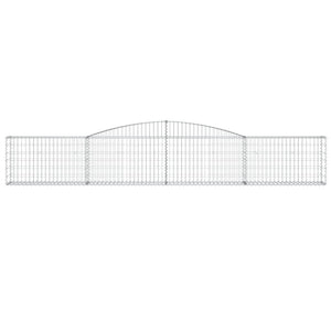 Cesti Gabbioni ad Arco 9 pz 400x30x60/80 cm Ferro Zincato 3146847