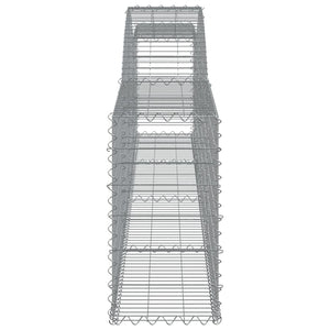 Cesti Gabbioni ad Arco 10 pz 400x30x60/80 cm Ferro Zincato