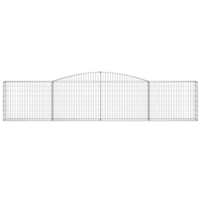 Cesti Gabbioni ad Arco 15 pz 400x30x80/100 cm Ferro Zincato