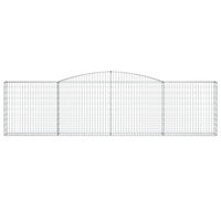 Cesti Gabbioni ad Arco 2pz 400x30x100/120 cm Ferro Zincato 3146866