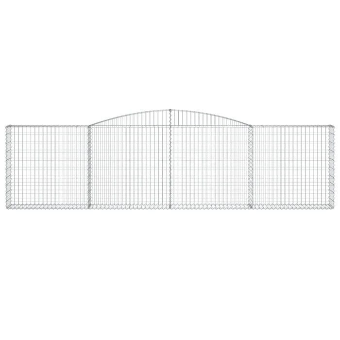 Cesti Gabbioni ad Arco 5 pz 400x30x100/120 cm Ferro Zincato