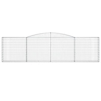 Cesti Gabbioni ad Arco 6 pz 400x30x100/120 cm Ferro Zincato 3146870