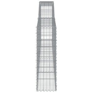 Cesti Gabbioni ad Arco 10 pz 400x30x100/120 cm Ferro Zincato