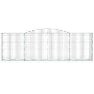 Cesti Gabbioni ad Arco 9 pz 400x30x120/140 cm Ferro Zincato 3146886