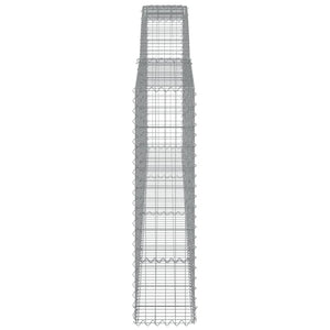 Cesti Gabbioni ad Arco 9 pz 400x30x120/140 cm Ferro Zincato 3146886