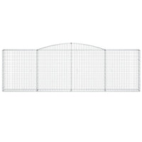 Cesti Gabbioni ad Arco 25 pz 400x30x120/140 cm Ferro Zincato 3146890