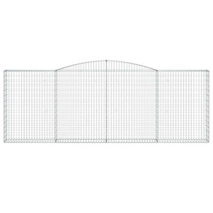 Cesti Gabbioni ad Arco 2 pz 400x30x140/160 cm Ferro Zincato 3146892