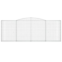 Cesti Gabbioni ad Arco 4 pz 400x30x140/160 cm Ferro Zincato 3146894