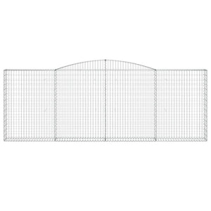 Cesti Gabbioni ad Arco 4 pz 400x30x140/160 cm Ferro Zincato 3146894