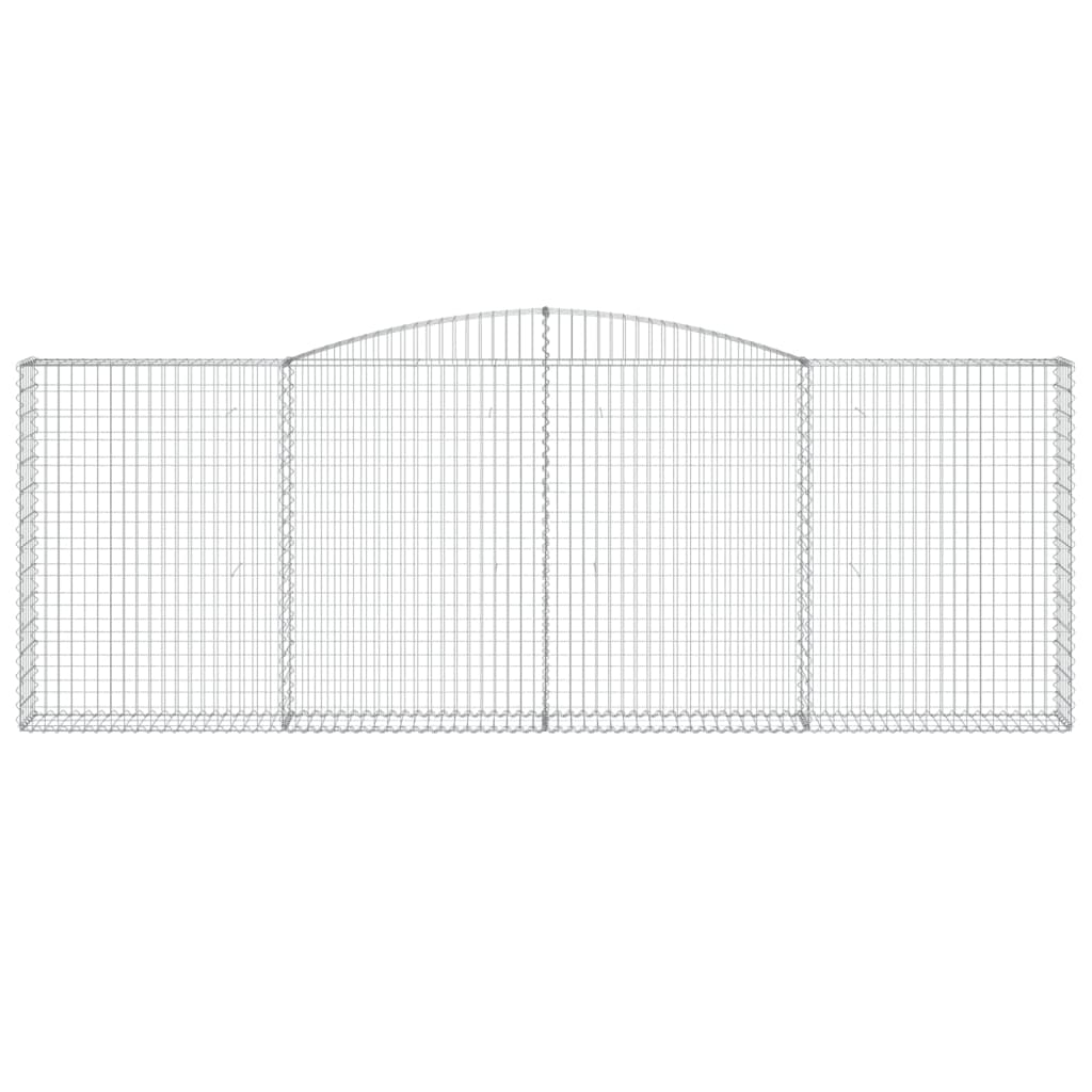 Cesti Gabbioni ad Arco 5 pz 400x30x140/160 cm Ferro Zincato