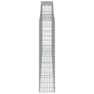 Cesti Gabbioni ad Arco 5 pz 400x30x140/160 cm Ferro Zincato 3146895