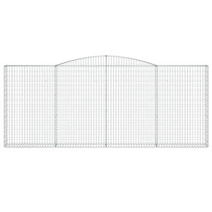 Cesti Gabbioni ad Arco 5 pz 400x30x160/180 cm Ferro Zincato 3146908