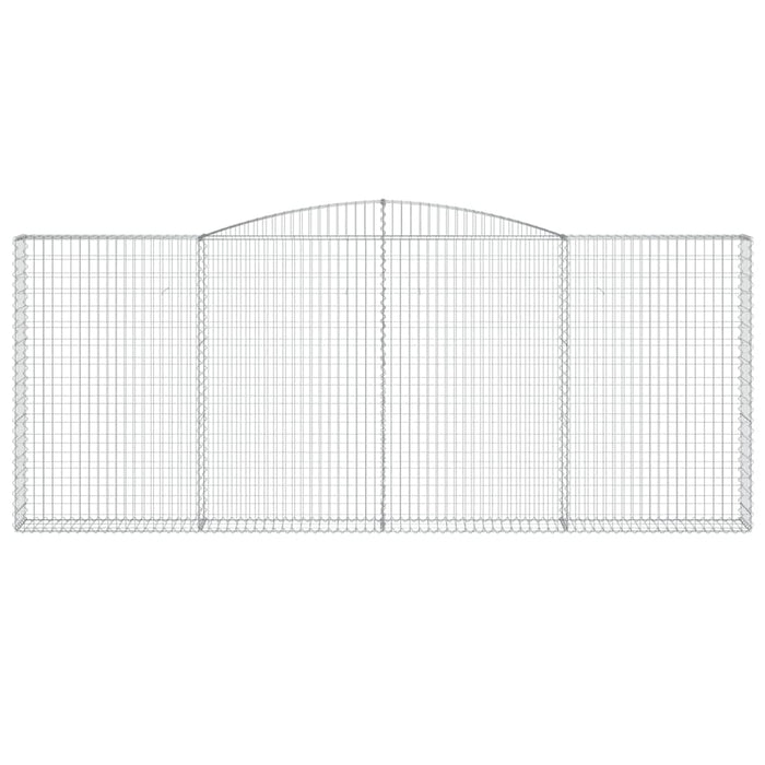 Cesti Gabbioni ad Arco 5 pz 400x30x160/180 cm Ferro Zincato 3146908