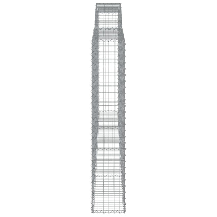 Cesti Gabbioni ad Arco 5 pz 400x30x160/180 cm Ferro Zincato 3146908