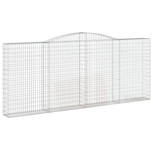 Cesti Gabbioni ad Arco 6 pz 400x30x160/180 cm Ferro Zincato 3146909