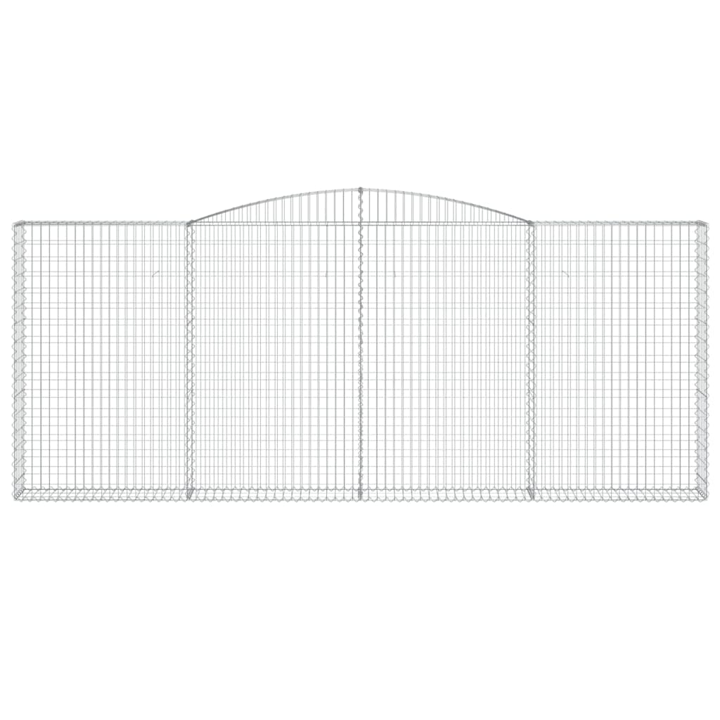 Cesti Gabbioni ad Arco 7 pz 400x30x160/180 cm Ferro Zincato 3146910