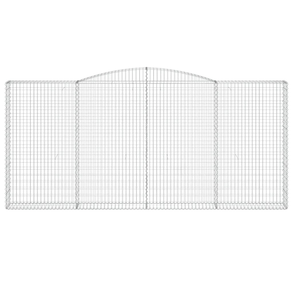 Cesti Gabbioni ad Arco 2 pz 400x30x180/200 cm Ferro Zincato 3146918