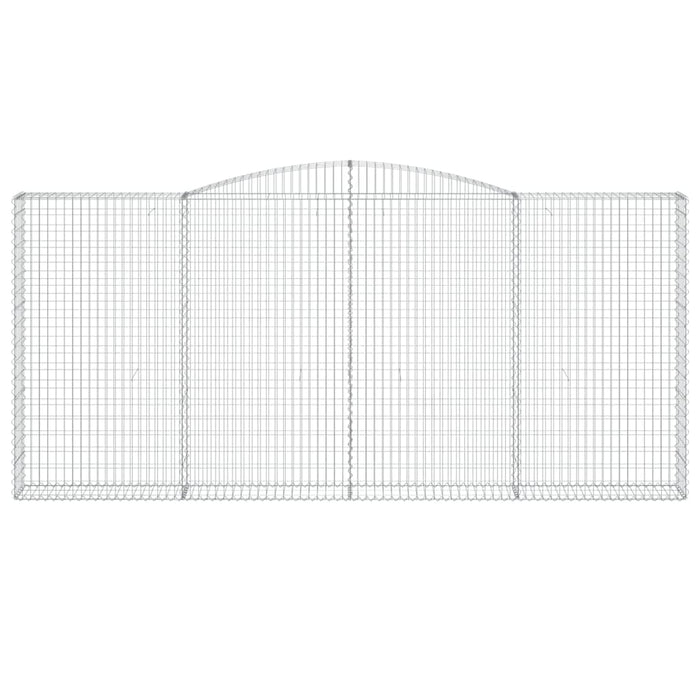 Cesti Gabbioni ad Arco 4 pz 400x30x180/200 cm Ferro Zincato 3146920